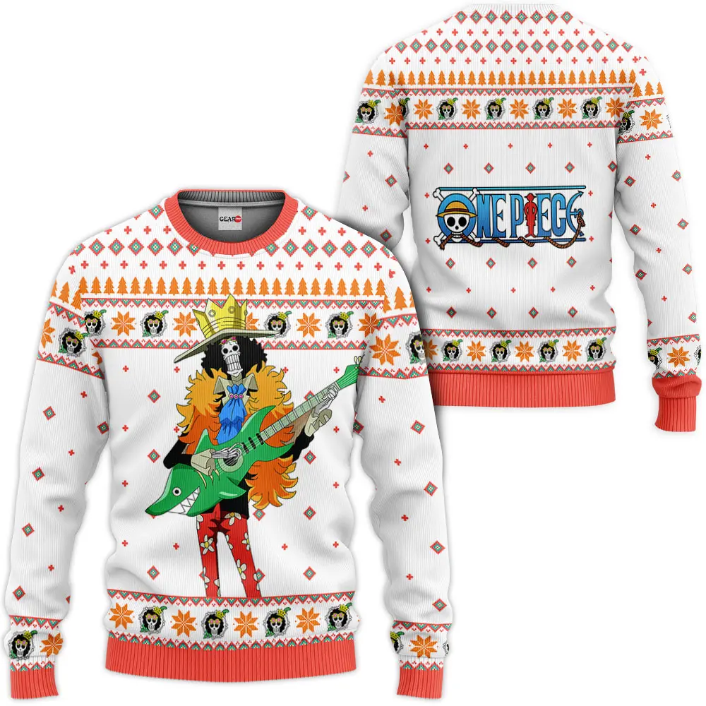 Brook Custom Anime Ugly Christmas Sweater VA1808 Perfect And Unique Gifts For Adults Kids On Christmas