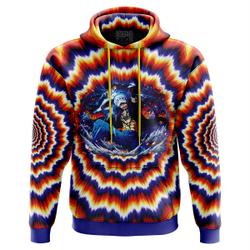 Anime One Piece Fractal Explosion Trafalgar Law Hoodie Perfect And Unique Gifts For Otaku Anime Fans On Christmas