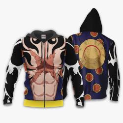 Anime Luffy Gear 4 Hoodie Shirt Anime Zip Jacket Perfect And Unique Gifts For Otaku Anime Fans On Christmas