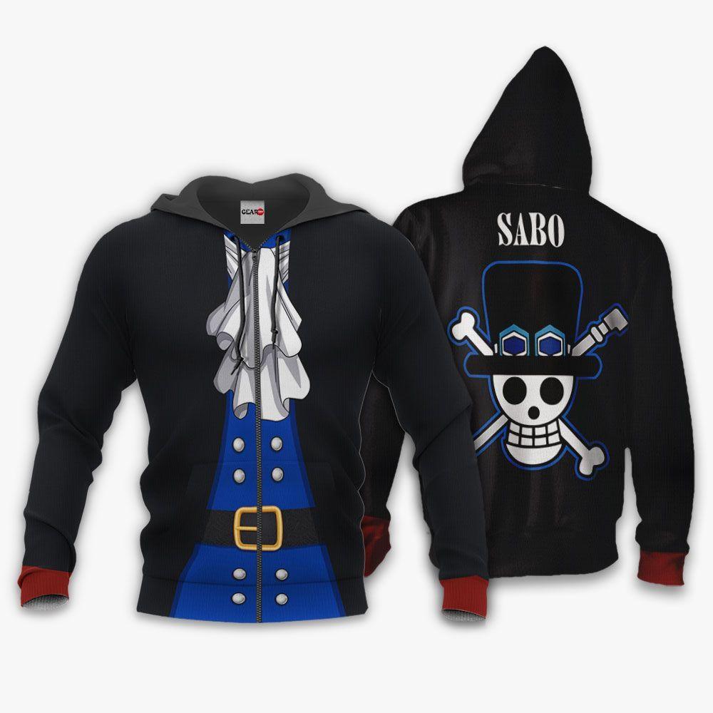 Anime Sabo Costume Hoodie Shirt Anime Zip Jacket Perfect And Unique Gifts For Otaku Anime Fans On Christmas