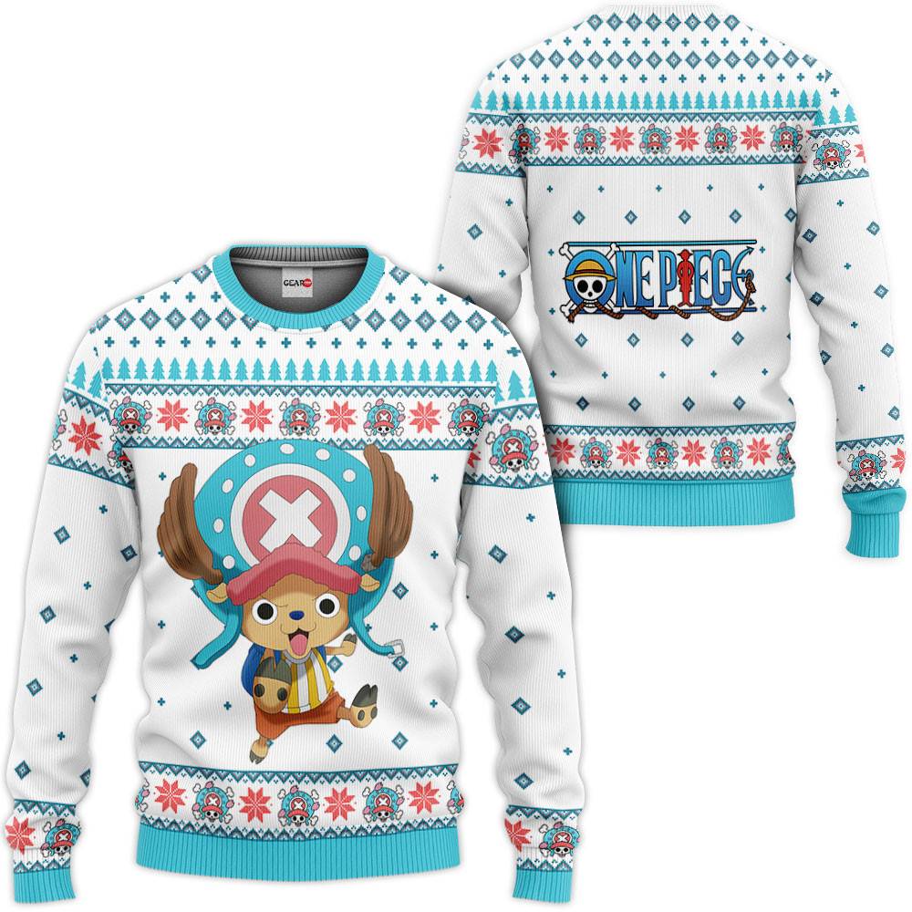 Tony Tony Chopper Custom Anime Ugly Christmas Sweater VA1808 Perfect And Unique Gifts For Adults Kids On Christmas