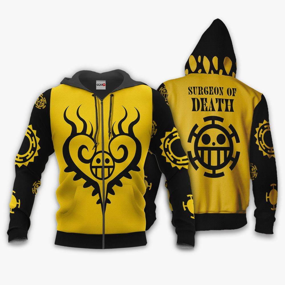 Anime Trafalgar D. Water Law Hoodie Custom Surgeon of Death Anime Shirts Perfect And Unique Gifts For Otaku On Christmas
