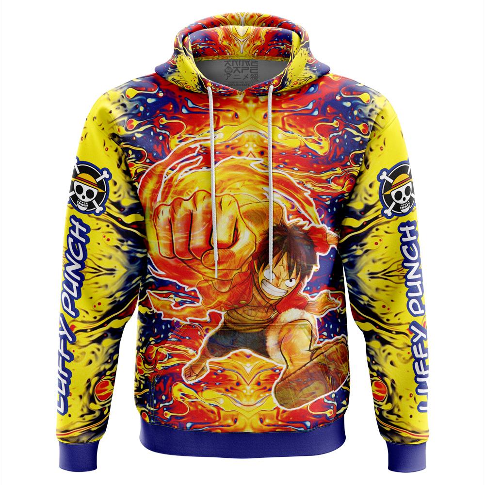Anime One Piece Trippy Luffy Hoodie Perfect And Unique Gifts For Otaku Anime Fans On Christmas