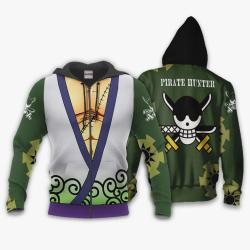 Anime Zoro Wano Arc Hoodie Shirt Anime Zip Jacket Perfect And Unique Gifts For Otaku Anime Fans On Christmas