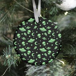 Aliens and UFO Cosmic Space Pattern Ornament Perfect And Unique Gifts For Family On Christmas