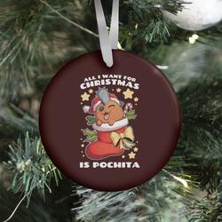 All I Want For Christmas Is Pochita Ornament Perfect And Unique Gifts For Family On Christmas