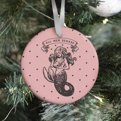 All Men Beware Vintage Mermaid Ornament Perfect And Unique Gifts For Family On Christmas Holiday