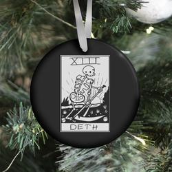 Badly Drawn Tarots: Death Ornament Perfect And Unique Gifts For Family On Christmas Holiday