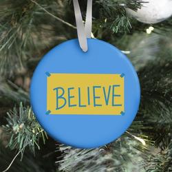 Believe Locker Room Poster Ornament Perfect And Unique Gifts For Family On Christmas Holiday