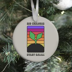 Big Changes Start Small Sprout Ornament Perfect And Unique Gifts For Family On Christmas Holiday