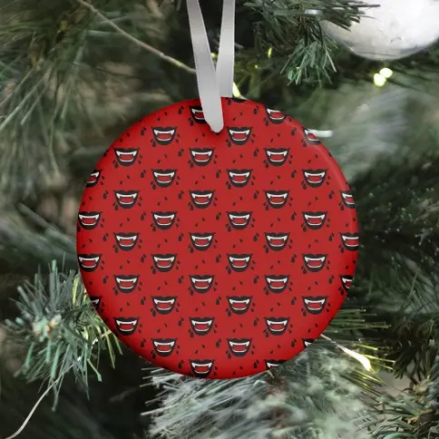 Black Vampire Lips Pattern Ornament Perfect And Unique Gifts For Family On Christmas Holiday