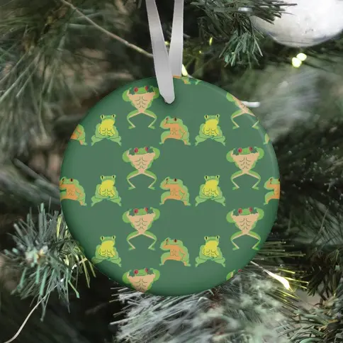 Movie Music Buff Frog Pattern Ornament Perfect And Unique Gifts For Family On Christmas Holiday