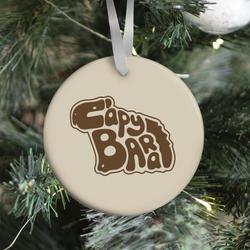 Capybara Font Illustration Ornament Perfect And Unique Gifts For Family On Christmas Holiday