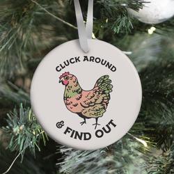 Movie Music Cluck Around & Find Out Ornament Perfect And Unique Gifts For Family On Christmas Holiday