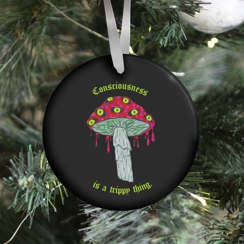 Consciousness Is A Trippy Thing Ornament Perfect And Unique Gifts For Family On Christmas Holiday