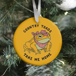Country Toads Take Me Home Ornament Perfect And Unique Gifts For Family On Christmas Holiday
