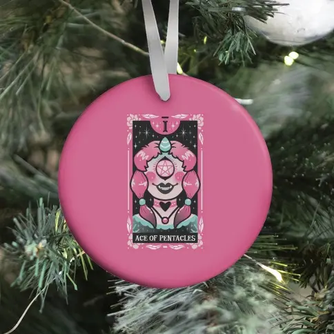 Creepy Cute Tarot: Ace Of Pentacles Ornament Perfect And Unique Gifts For Family On Christmas