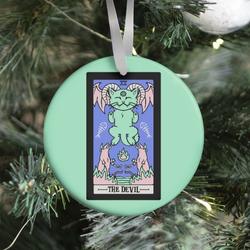 Creepy Cute Tarot: The Devil Ornament Perfect And Unique Gifts For Family On Christmas Holiday