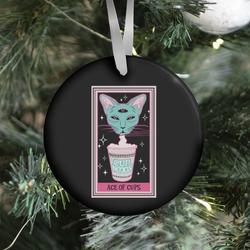 Creepy Cute Tarots: Ace of Cups Ornament Perfect And Unique Gifts For Family On Christmas Holiday