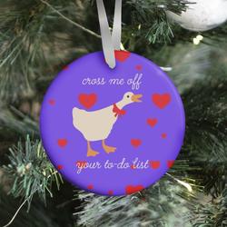 Cross Me Off Your To-Do List Goose Ornament Perfect And Unique Gifts For Family On Christmas