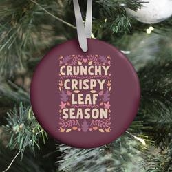 Crunchy Crispy Leaf Season Ornament Perfect And Unique Gifts For Family On Christmas Holiday