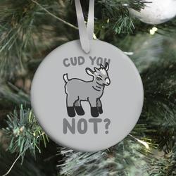 Movie Music Cud You Not Goat Ornament Perfect And Unique Gifts For Family On Christmas Holiday