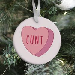 Movie Music C*** Candy Heart Ornament Perfect And Unique Gifts For Family On Christmas Holiday