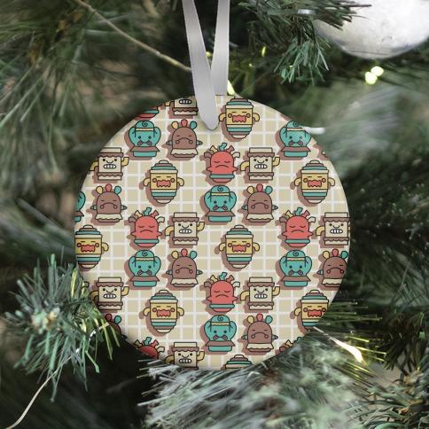Cute Nature Robot Pattern Ornament Perfect And Unique Gifts For Family On Christmas Holiday
