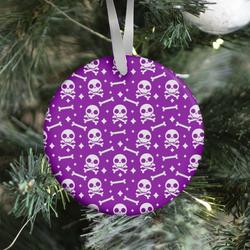 Cute Skull N' Bones Pattern (Purple) Ornament Perfect And Unique Gifts For Family On Christmas