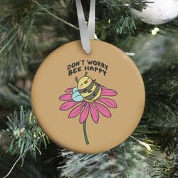 Movie Music Don't Worry Bee Happy Ornament Perfect And Unique Gifts For Family On Christmas Holiday