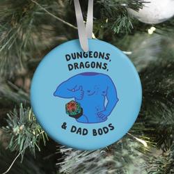 Dungeons, Dragons, & Dad Bods Ornament Perfect And Unique Gifts For Family On Christmas Holiday