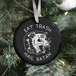 Eat Trash Hail Satan Possum Ornament Perfect And Unique Gifts For Family On Christmas Holiday