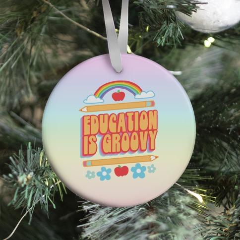 Movie Music Education Is Groovy Ornament Perfect And Unique Gifts For Family On Christmas Holiday