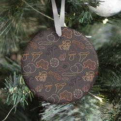 Fall Mushrooms (Dark Background) Ornament Perfect And Unique Gifts For Family On Christmas Holiday