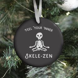 Feel Your Inner Skele-zen Ornament Perfect And Unique Gifts For Family On Christmas Holiday