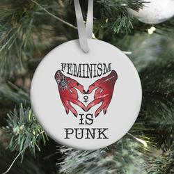 Movie Music Feminism Is Punk Ornament Perfect And Unique Gifts For Family On Christmas Holiday