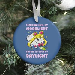 Fighting Evil By Moonlight Eating Lettuce By Daylight Ornament Perfect And Unique Gifts For Family On Christmas