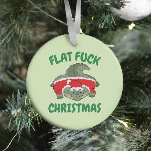 Movie Music Flat F*** Christmas Ornament Perfect And Unique Gifts For Family On Christmas Holiday