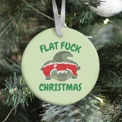 Movie Music Flat F*** Christmas Ornament Perfect And Unique Gifts For Family On Christmas Holiday