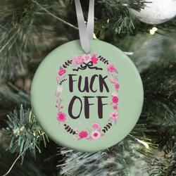 Movie Music Floral F*** Off Ornament Perfect And Unique Gifts For Family On Christmas Holiday