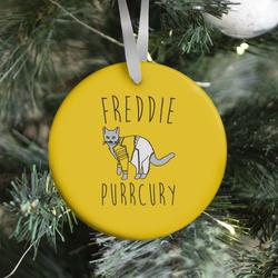 Freddie Purrcury Cat Parody Ornament Perfect And Unique Gifts For Family On Christmas Holiday