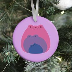 Frogs In Frogs In Frogs Bisexual Pride Ornament Perfect And Unique Gifts For Family On Christmas