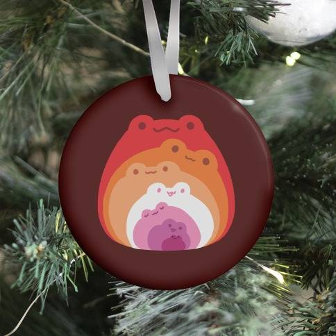 Frogs In Frogs In Frogs Lesbian Pride Ornament Perfect And Unique Gifts For Family On Christmas