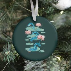 Movie Music Garter Among Lily Pads Ornament Perfect And Unique Gifts For Family On Christmas Holiday