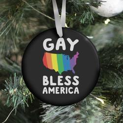 Movie Music Gay Bless America Ornament Perfect And Unique Gifts For Family On Christmas Holiday