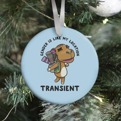 Gender is Like My Location Transient Sahara Ornament Perfect And Unique Gifts For Family On Christmas