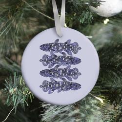 Geometric Jeweled Coelacanth Fish Ornament Perfect And Unique Gifts For Family On Christmas