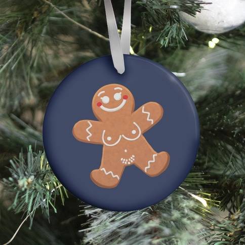 Ginger Bread Nudists Female Ornament Perfect And Unique Gifts For Family On Christmas Holiday