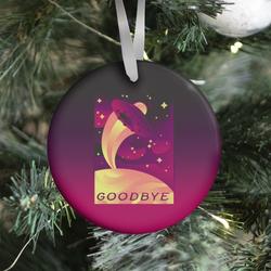Goodbye Earth Travel Poster Ornament Perfect And Unique Gifts For Family On Christmas Holiday