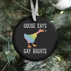 Movie Music Goose Says Gay Rights Ornament Perfect And Unique Gifts For Family On Christmas Holiday